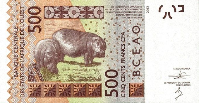 Billet du Togo 500 francs année 2014 pick 819c UNC