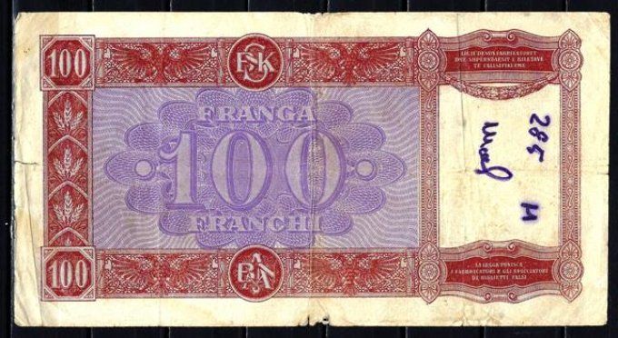 Billet d'Albanie 1939 (1) pick 8 occasion VF