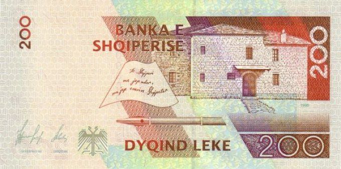 Billet d'Albanie 200 Lekë 1996 pick 63 UNC