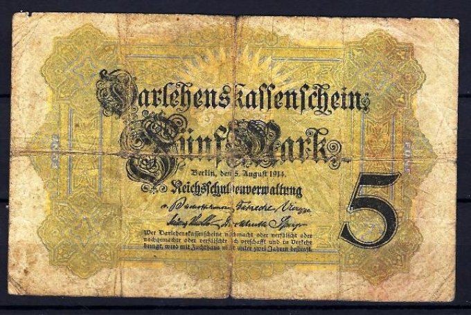 Billet Allemagne 1914 (1) pick 47a occasion Very Fine