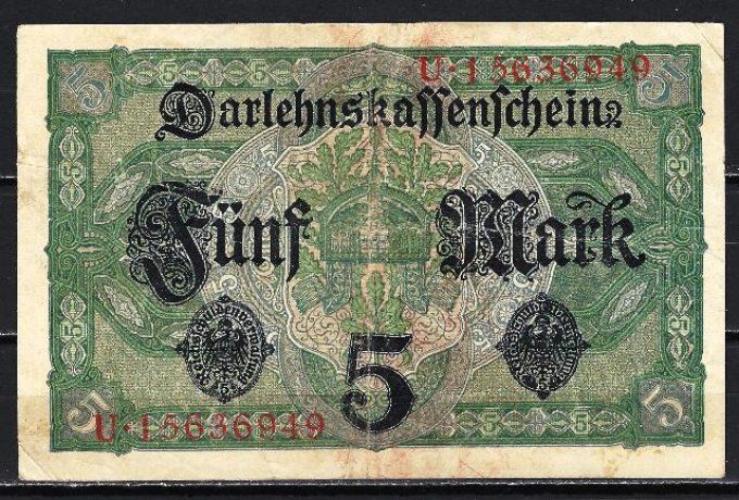 Billet Allemagne 1917 (2) pick 56b occasion Very Fine