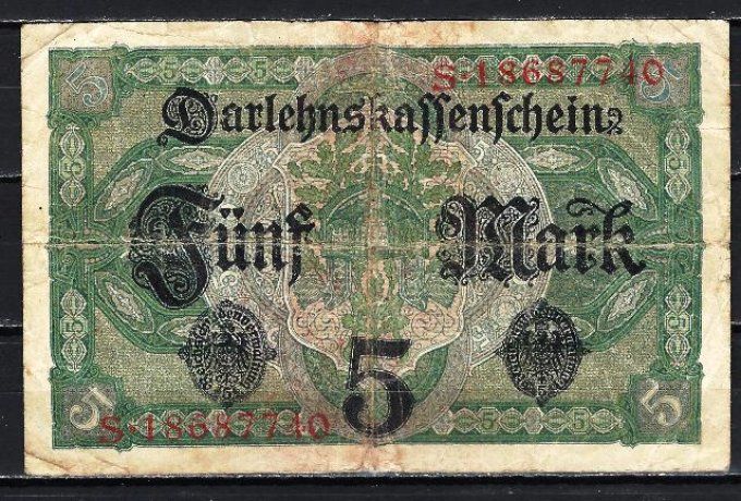 Billet Allemagne 1917 (3) pick 56b occasion Very Fine
