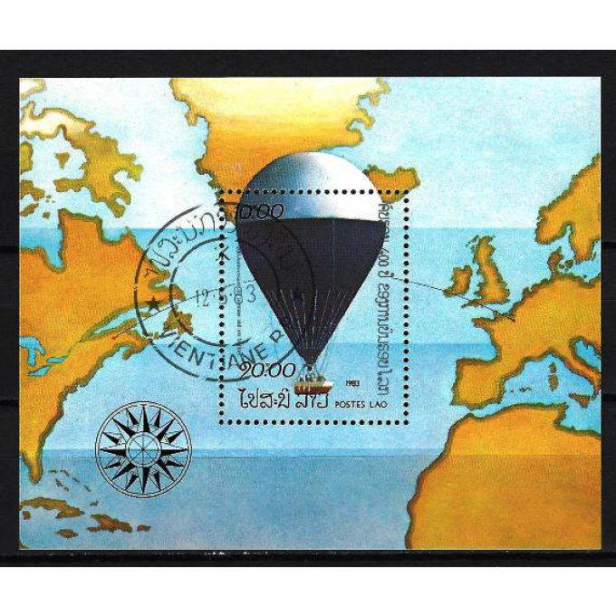 Laos 1983 (BD12) bloc oblitéré