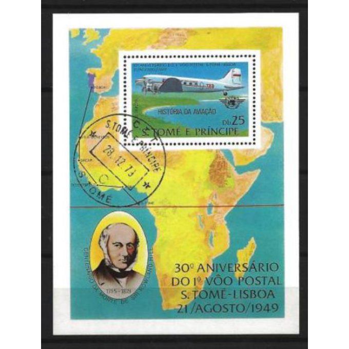 Saint Thomas et Prince 1980 (AV14) bloc oblitéré