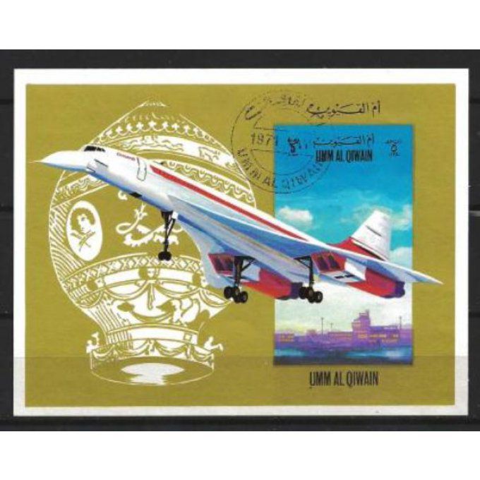 Um al Qiwain 1971 (AV27) bloc oblitéré