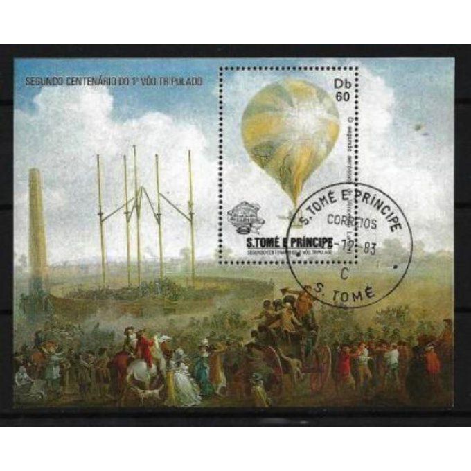 Saint Thomas et Prince 1983 (BD5) bloc oblitéré