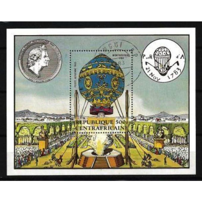 Centrafrique 1983 (BD7) bloc oblitéré