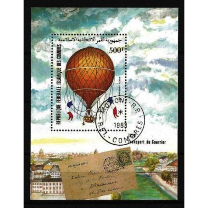 Comores 1983 (BD9) bloc oblitéré