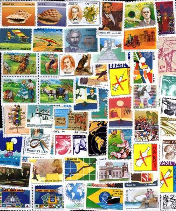 Collections de timbres du Brésil neufs