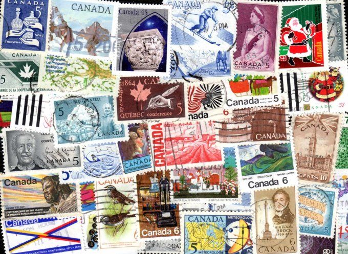 Collections de timbres du Canada grands formats