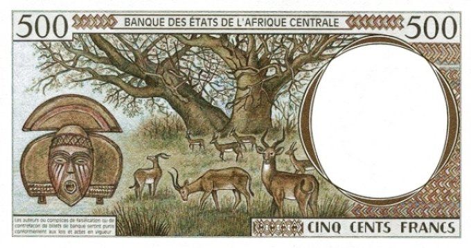 Billet du Cameroun 500 francs année 1998 pick 201e UNC