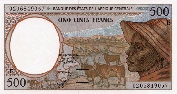 Billet du Cameroun 500 francs année 2002 pick 201h UNC