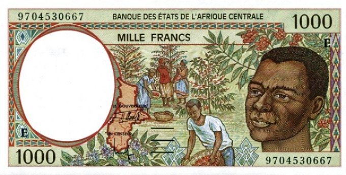 Billet du Cameroun 1000 francs année 1997 pick 202d UNC