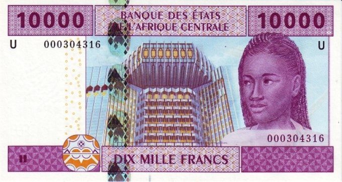 Billet du Cameroun 10000 francs année 2002 pick 210 UNC