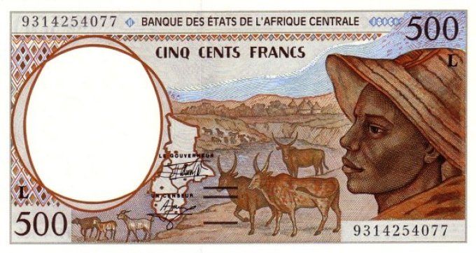 Billet du Gabon 500 francs année 1993 pick 401a UNC