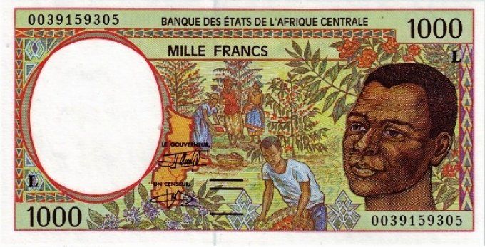 Billet du Gabon 1000 francs année 2000 pick 402g UNC 