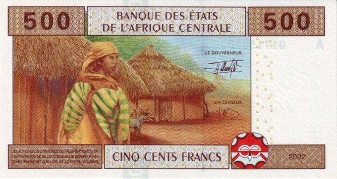 Billet du Gabon 500 francs année 2002 pick 406 UNC