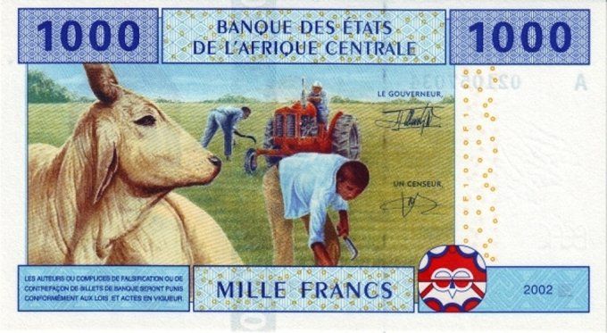 Billet du Gabon 1000 francs année 2002 pick 407 UNC