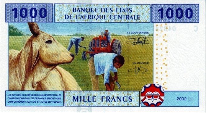 Billet du Tchad 1000 francs année 2002 pick 607 UNC