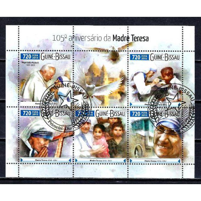 Guinée Bissau 2015 (CE14) série complète de 5 timbres oblitérés