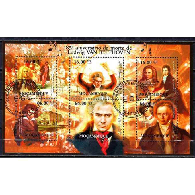 Mozambique 2012 (CE23) série complète de 6 timbres oblitérés