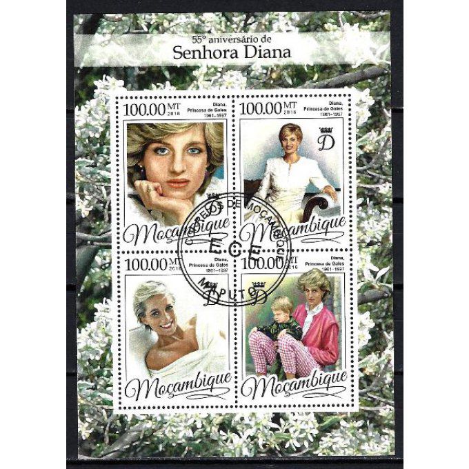 Mozambique 2016 (CE5) série complète de 4 timbres oblitérés