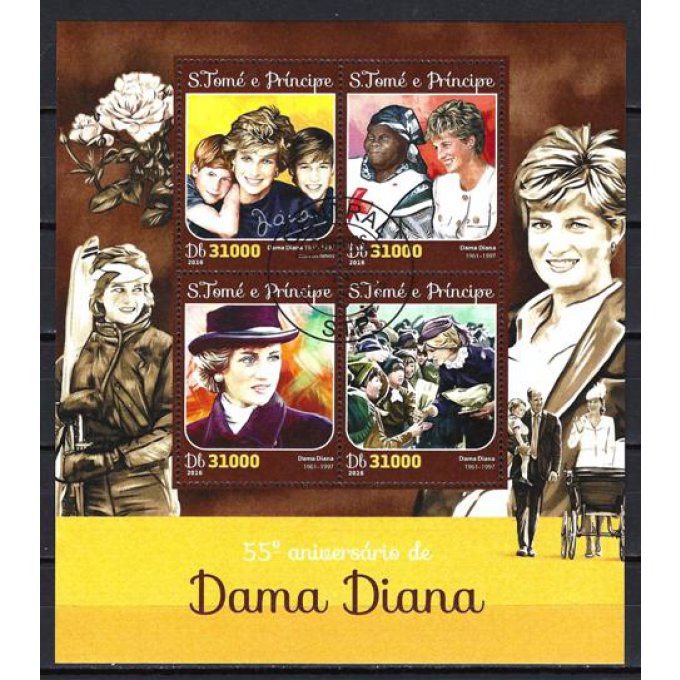 Saint Thomas et Prince 2016 (CE8) série complète de 4 timbres oblitérés