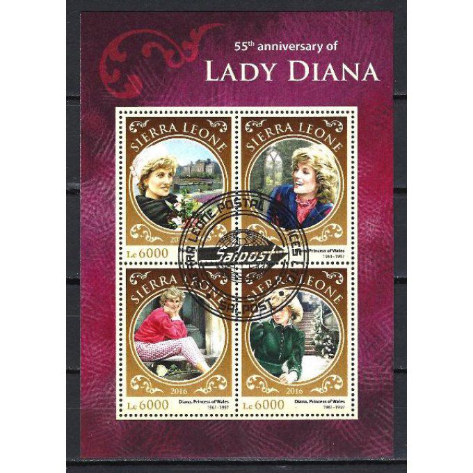 Sierra Leone 2016 (CE9) série complète de 4 timbres oblitérés