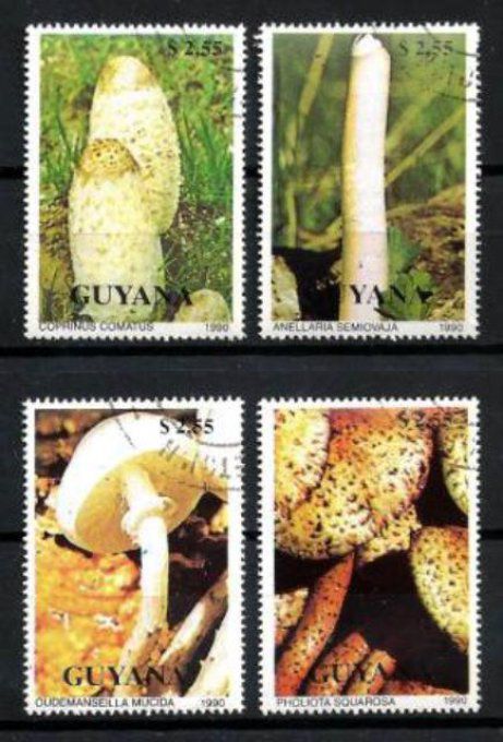 Guyana 1990 (CP15) série complète de 4 timbres oblitérés