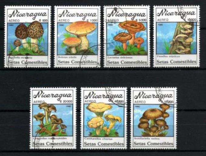 Nicaragua 1990 (CP18) série complète de 7 timbres oblitérés