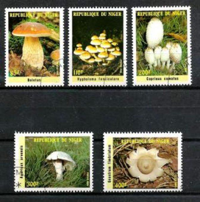 Niger 1985 (CP19) série complète de 5 timbres oblitérés