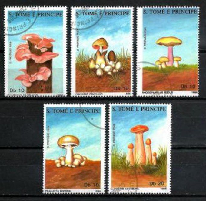 Saint Thomas et Prince 1988 (CP24) série complète de 5 timbres oblitérés