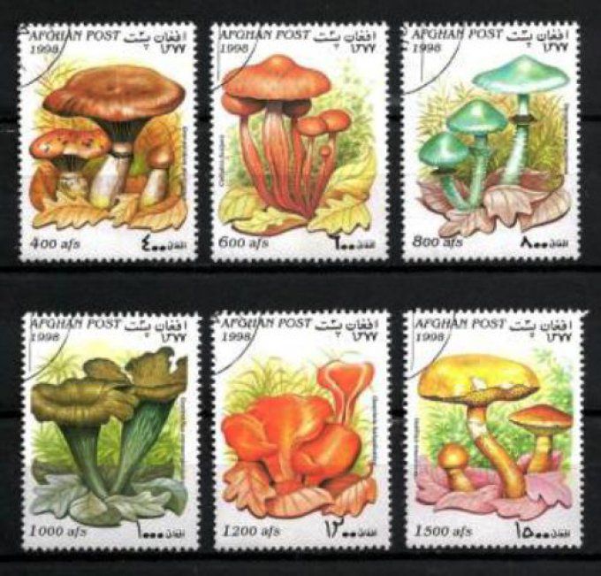 Afghanistan 1998 (CP2) série complète de 6 timbres oblitérés