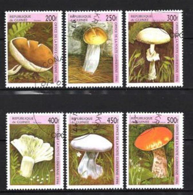 Guinée 1996 (CP34) série complète de 6 timbres oblitérés