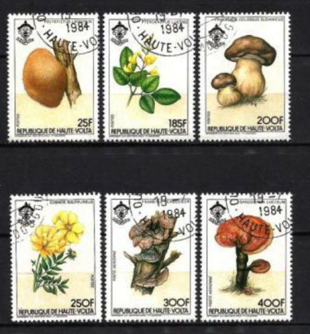 Haute Volta 1984 (CP35) série complète de 6 timbres oblitérés