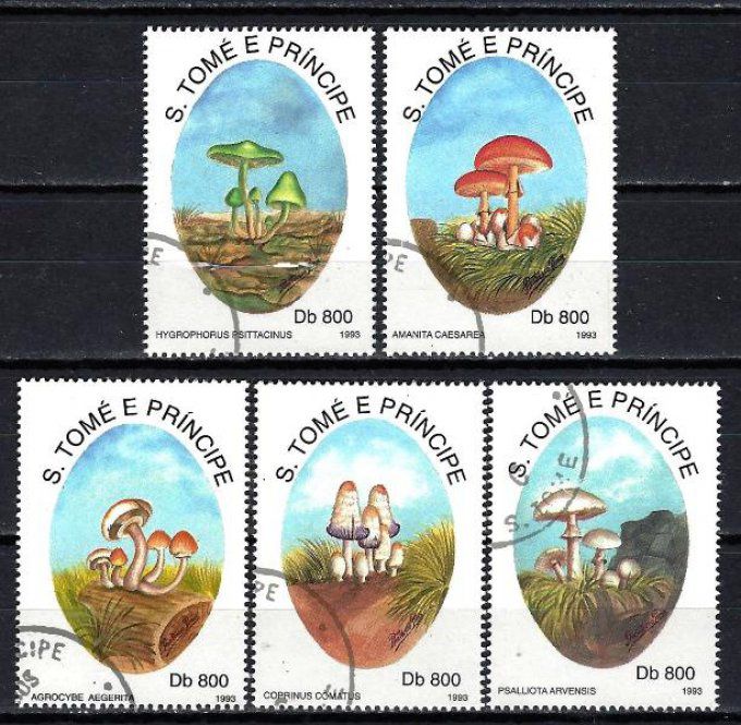 Saint Thomas et Prince 1993 (CP47) série complète de 5 timbres oblitérés