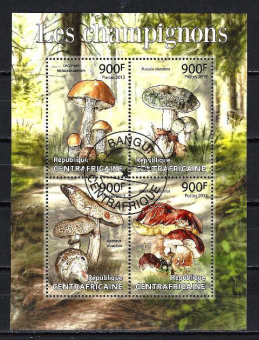 Centrafrique 2013 (CP48) série complète de 4 timbres oblitérés