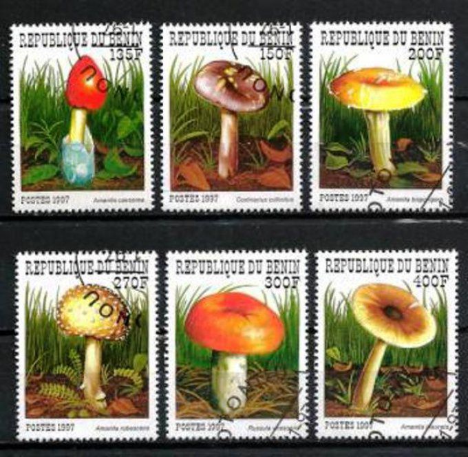 Bénin 1997 (CP4) série complète de 6 timbres oblitérés