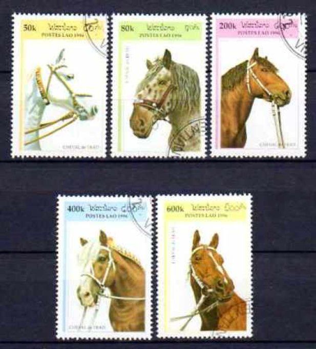 Laos 1996 (chev20) série complète de 5 timbres oblitérés
