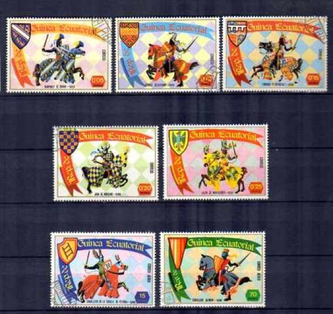 Guinée Equatoriale 1976 (chev28) série complète de 7 timbres oblitérés