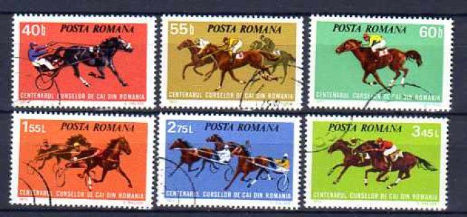 Roumanie 1974 (chev33) série complète de 6 timbres oblitérés