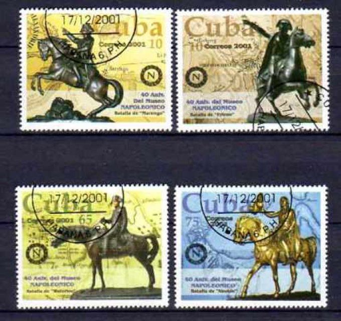 Cuba 2001 (chev4) série complète de 4 timbres oblitérés