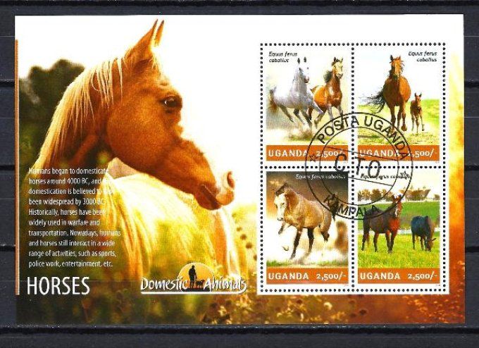 Ouganda 2014 (chev52) série complète de 4 timbres oblitérés