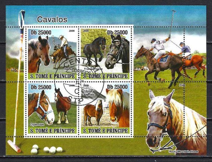 Saint Thomas et Prince 2008 (chev53) série complète de 4 timbres oblitérés