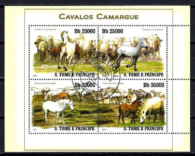 Saint Thomas et Prince 2010 (chev54) série complète de 4 timbres oblitérés