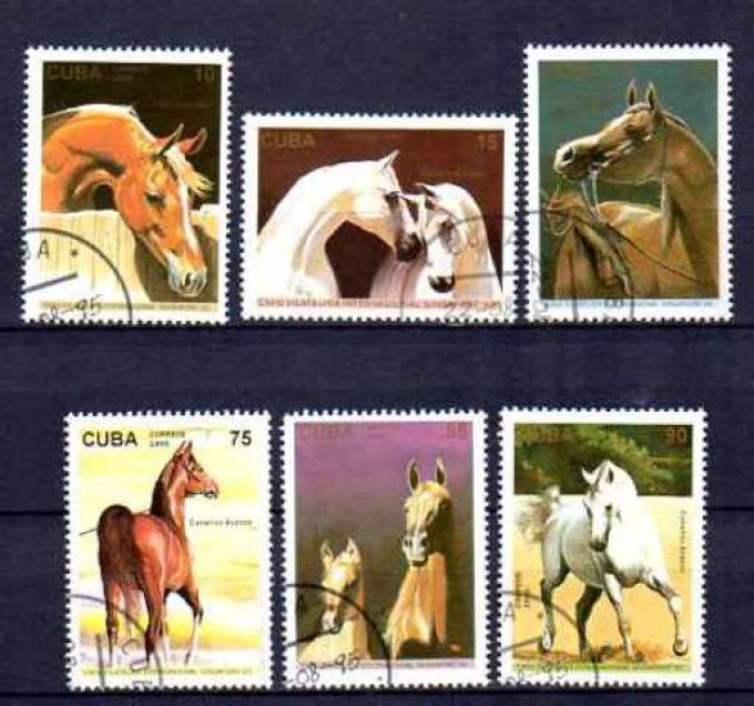 Cuba 1995 (chev5) série complète de 6 timbres oblitérés