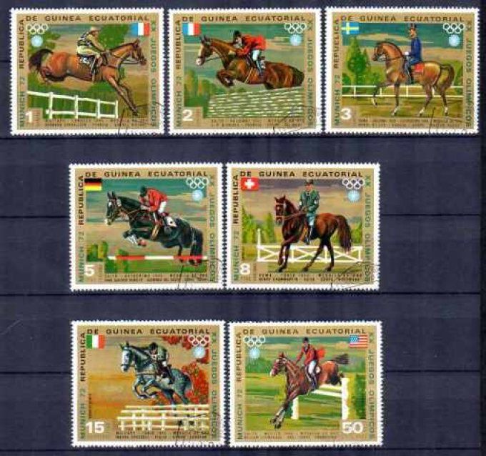 Guinée Equatoriale 1972 (chev6) série complète de 7 timbres neufs ** MNH