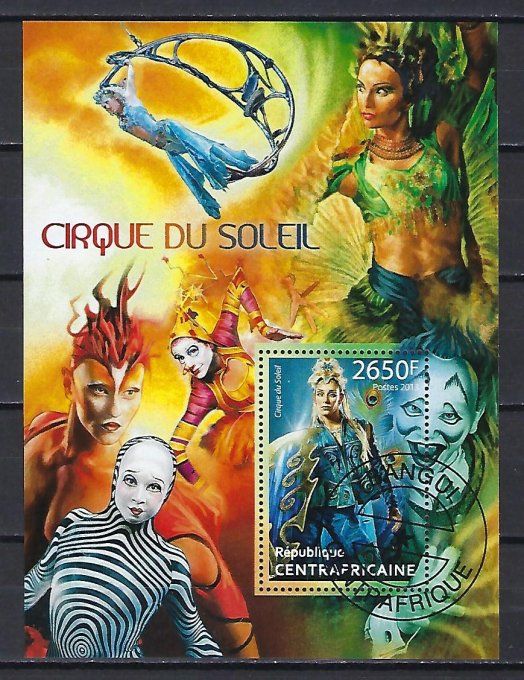 Centrafrique 2013 (CIRQ10) Cirque bloc feuillet