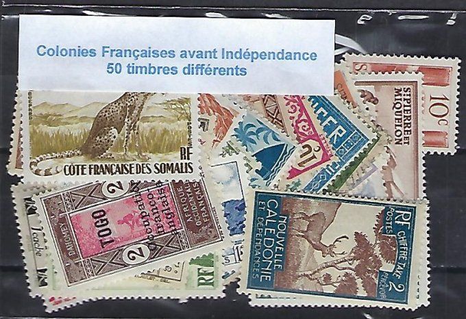Collections de timbres des Colonies Françaises avant indépendance