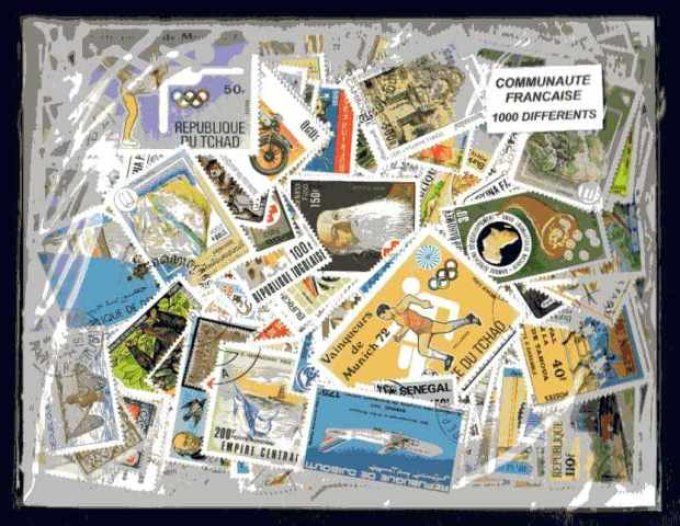 Collections de timbres de la Communauté Française oblitérés